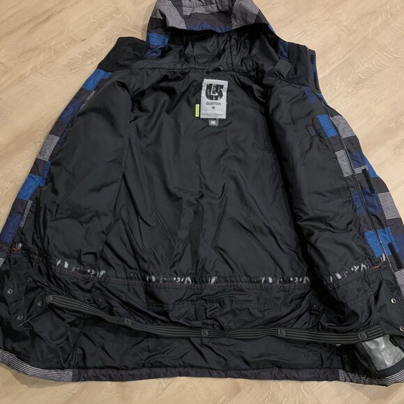 Burton Dryride Men's Medium M Snowboard Jacket The White Collection Full Zip - Picture 4 of 8
